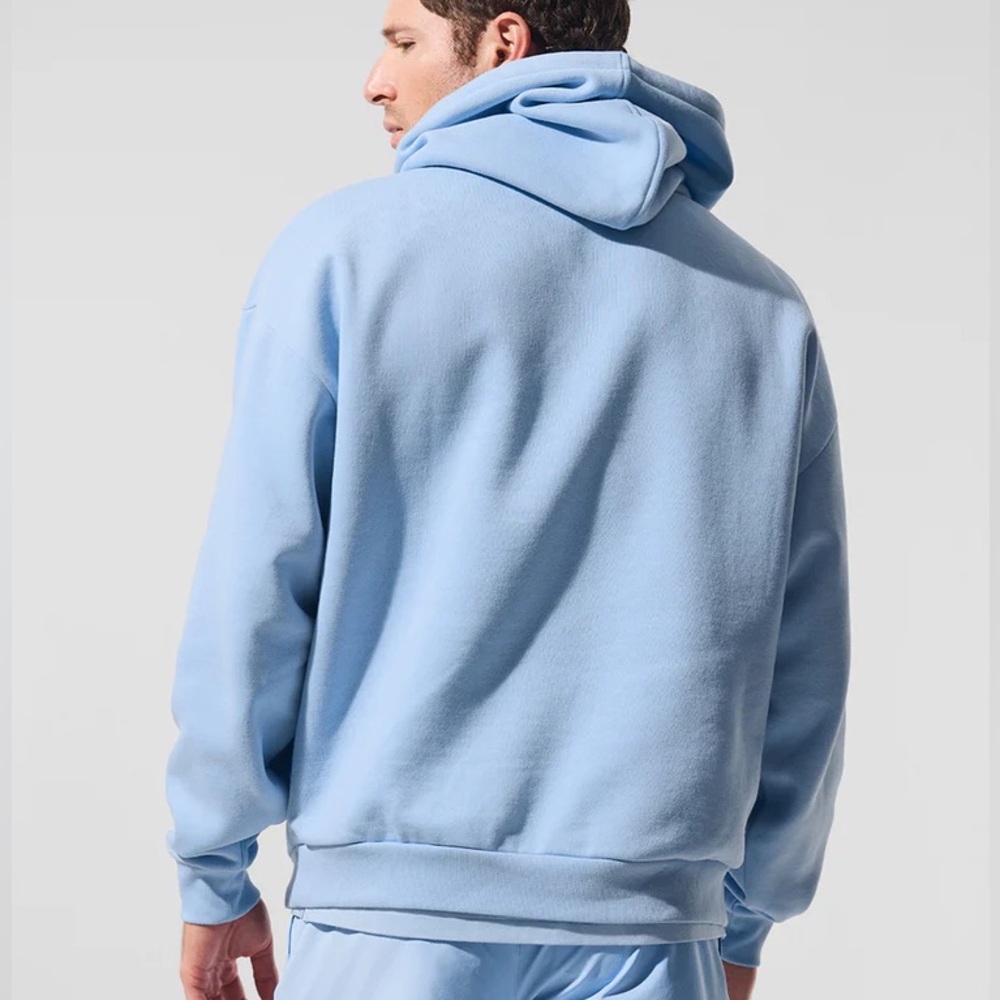 NWT Alo Seashell Blue Accolade Hoodie - Picture 6 of 8